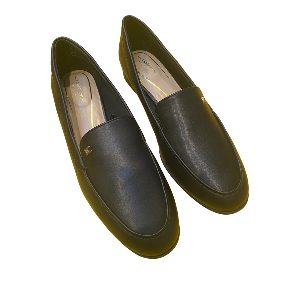 Liz Claiborne Zaria Black‎ Loafers Memory Foam Slip On Flats 7.5 M 8254-B